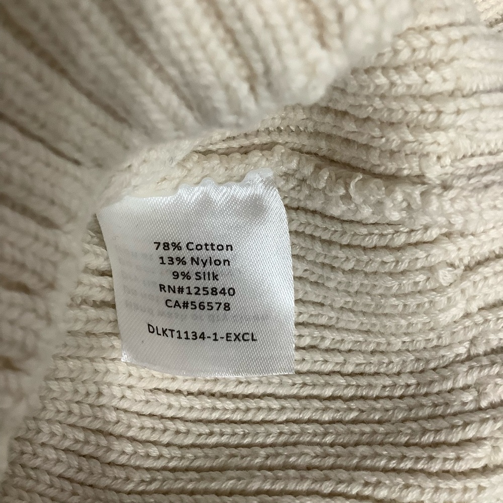 Intermix XS (P) Beige cotton knitted Tank Top Scoop Neck (0147) - Picture 3 of 9